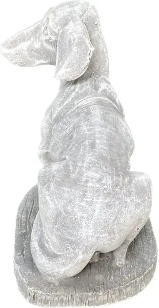 Artikelbild 6 des Artikels “Timber - Dackel sitzend auf Sockel, 35cm L | Steinguss “